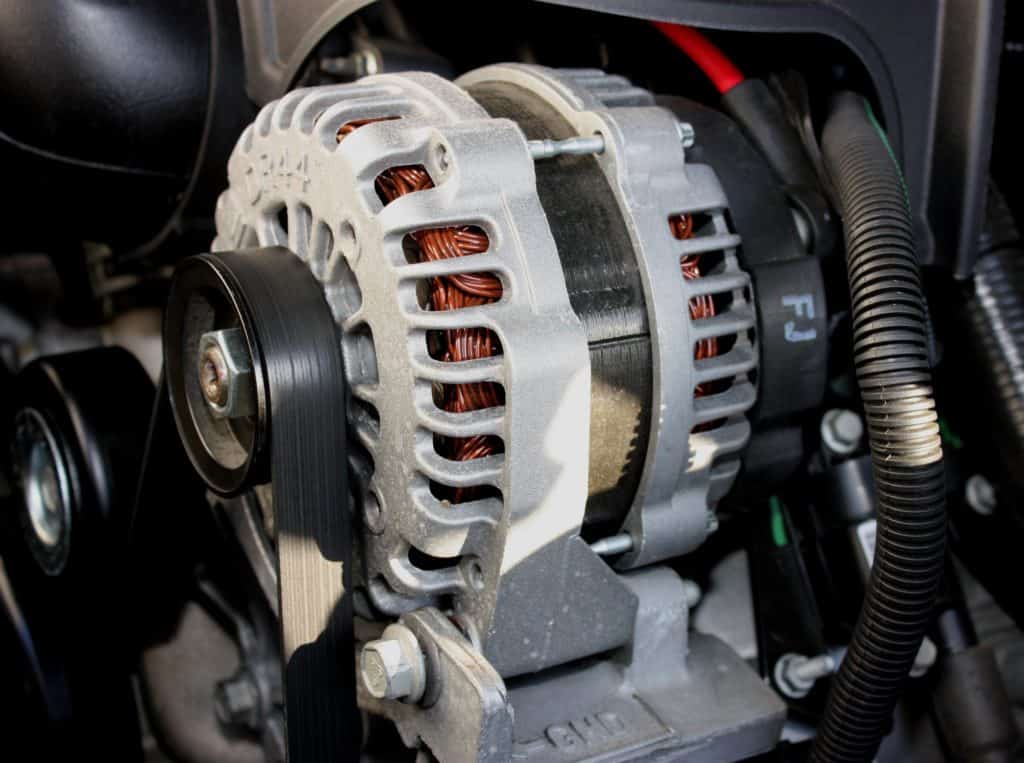 A typical vehicle alternator